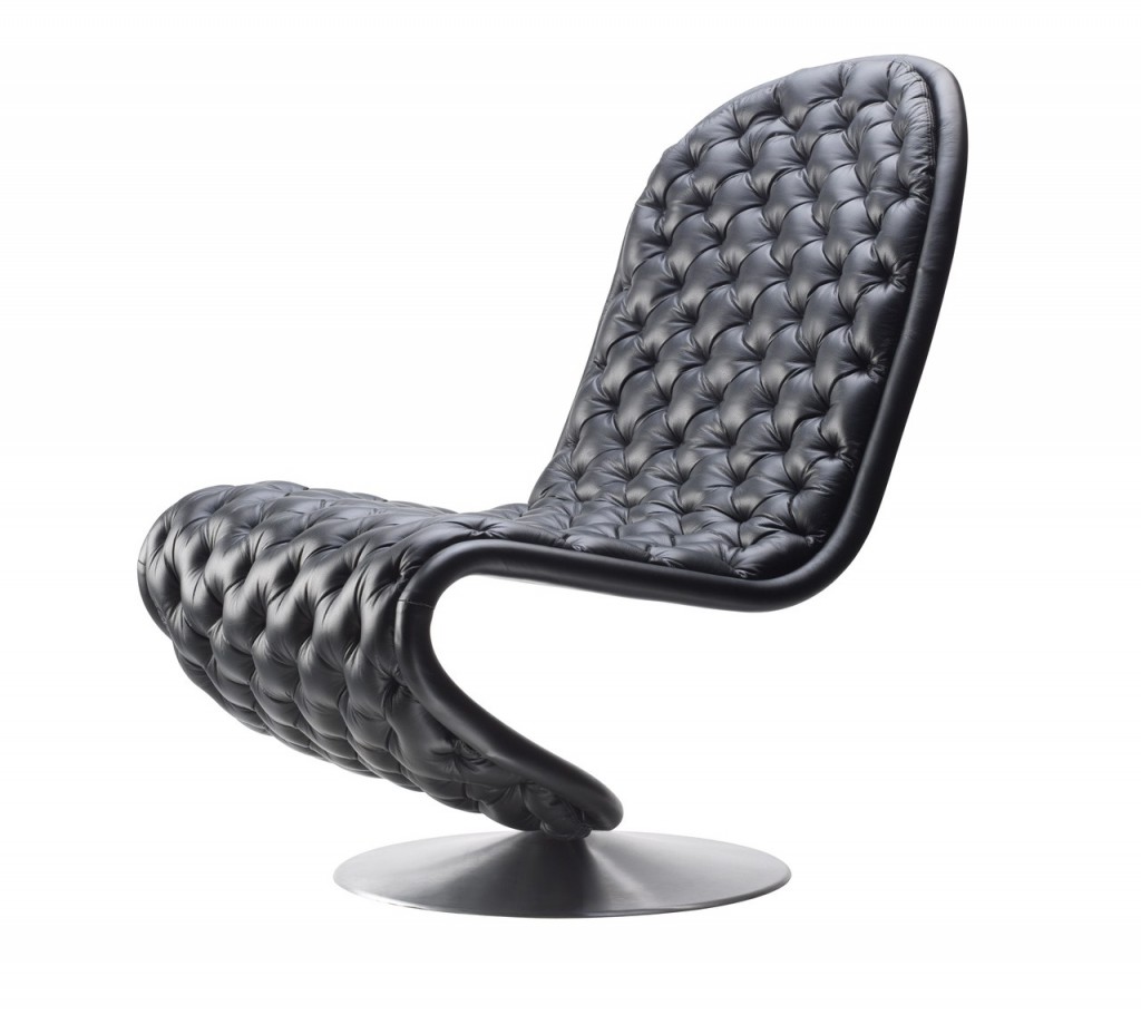 verner-panton-fauteuil-deluxe-cuir-noir