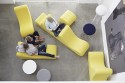 Pouf contemporain lounge WELLE 6 en tissu Urban Plus Camira