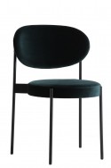 Verpan chaise SERIES 430 en tissus Kvadrat Raf SIMONS Harald 3 bleu ou vert, design Verner PANTON