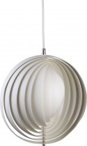 Lampe design Moon Verpan blanche diam. 34 cm