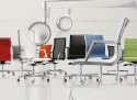 HOWIE-SPECIAL chaise cuir sur roulettes de bureau design