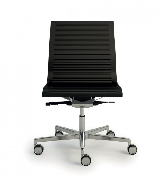 NULITE chaise cuir sur roulettes de bureau design