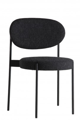 Verpan chaise SERIE 430 en tissus Kvadrat Raf SIMONS Hallingdal 65 gris clair ou gris foncé