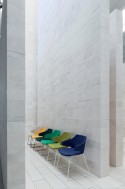 Chaise visiteurs MERAVIGLIA LUXY en tissu pieds luge