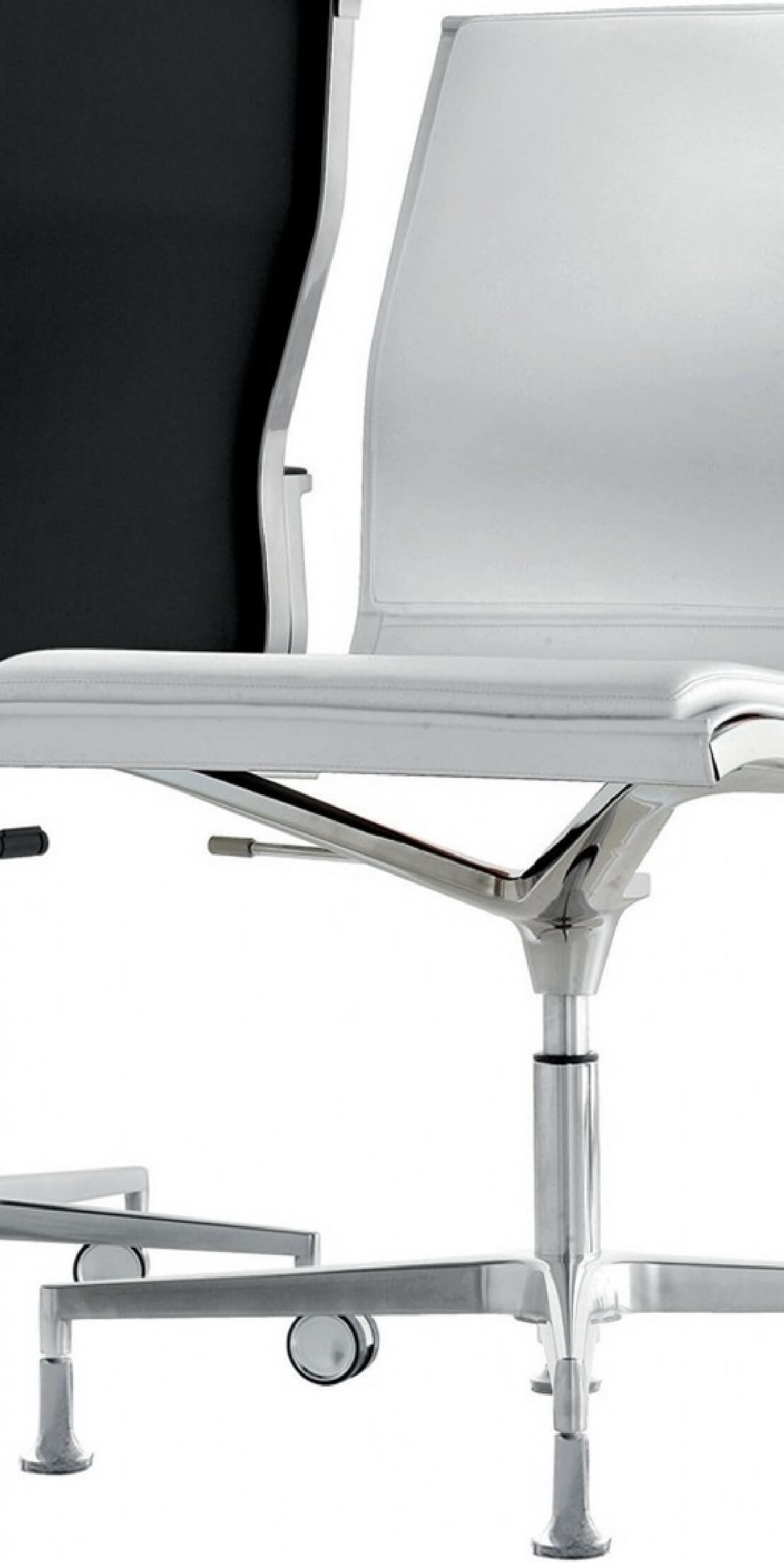 Chaise de bureau sans roulettes visiteur en tissu et bois design