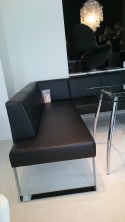 Ensemble coin repas + table cuir noir SeaSide