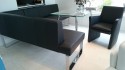 Ensemble coin repas + table cuir noir SeaSide