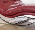 Chaise longue design SWING-SWING en cuir ou tissu