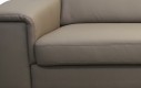 Canapé KAYLE en cuir ou tissu avec appuies-tête 2 places