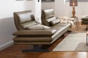Canapé ALWIN.C 3 places profondeur réglable design contemporain cuir ou tissu