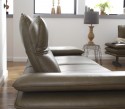 Canapé-banc en cuir ou tissu ALWIN.C 2 places
