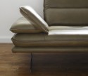 Canapé-banc en cuir ou tissu ALWIN.C 2 places