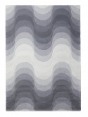 Tapis WAVE gris VERPAN laine de Verner Panton