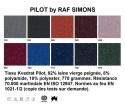 Chaise System 1-2-3 tissu Kvadrat PILOT 792 bleu nuit Raf SIMONS, Verner PANTON