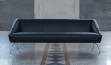 Salon d'accueil AMARCORD 1 canapé 3 places + 2 fauteuils LUXY cuir teinte au choix
