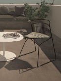 RIBELLE LUXY chaises intérieur/extérieur en métal design, lot de 6