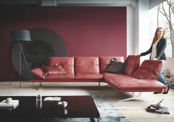 AD.SENSO, canapé cuir d'angle minimaliste ultra design & ultra confortable