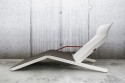 ALVA, chaise longue extérieur pour terrasse en aluminium de couleur et tissu