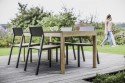 Table de jardin rectangulaire SENA 178 cm en bois massif et plateau HPL de couleur