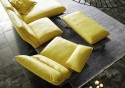 Canapé 3 places d’angle ultra design HYPEnMIAMI avec chaise longue, assises indépendantes-pivotantes et relax