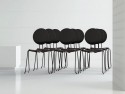 Lot de 4 chaises de conférence FLEX, design Verner PANTON, empilable