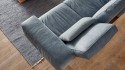 Canapé 3 places design en cuir ou tissu HONNORE.PM dossiers différentes positions