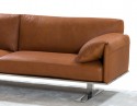 Canapé cuir design contemporain compact plumes RAHMAN.DK 3 places