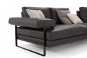 Canapé angle en cuir YOUTH&SMART profondeur d'assise réglage électrique