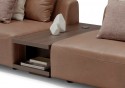 Canapé cuir modulable avec étagère et chargeur de smartphone SUMMER.ODYSSEY