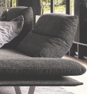 Grand canapé design d’angle 6 places AD.SENSO en U cuir ou tissu
