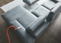 CHARLES.BROWN, canapé design profondeur et dossiers réglables 3 places chaise longue