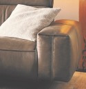 Petit canapé d'angle cubique avec chaise longue très large EXOVILLE.TM