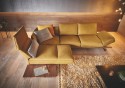 Canapé cuir IDOLATION angle design assises pivotantes relax