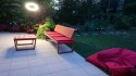 Salon de jardin complet design avec lampe EGOE BARKA LASO