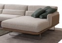 Canapé d'angle cuir ou tissu version chaise longue RALPH.LEWIS