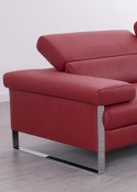 Canapé cuir design 3 places DREAMLINE assises motorisées