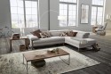 Canapé d'angle cuir design 5 places DREAMLINE assises réglables