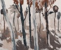 JAMIE LONDONART papier peint arbres effet tissu textué