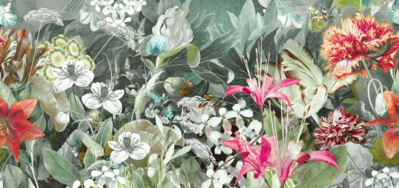 Papier peint exclusif motif floral HAVANA WANDERLUST LONDONART