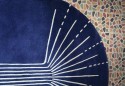 SPARK tapis laine bleu Pantone classic Blue LONDONART