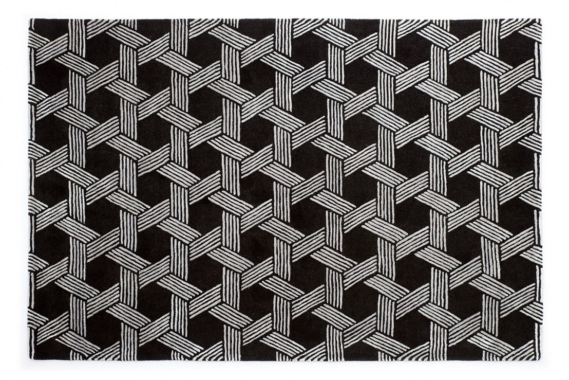 JSDART Motif en treillis noir moderne élégant avec grille géométrique en  treillis monochrome Design graphique simple Tapis de souris blanc Tapis de souris  Tapis de souris 22,9 x 25,4 cm 