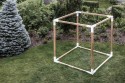LEVA module tonnelle de jardin cube mélèze & acier