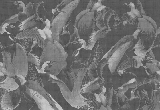 BIRDS OF PARADISE papier peint oiseaux LONDON ART