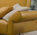 BLOOM.JNR, canapé d'angle en cuir, tissu ou nubuck daim avec têtières