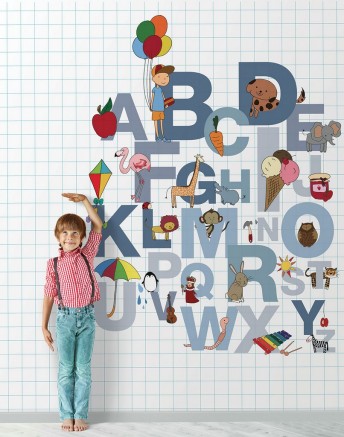 Tapisserie alphabet enfants WILLIAM LONDONART