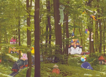 BRYAN tapisserie enfants forêt enchantée photo & dessins LONDONART