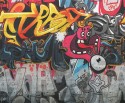 AARON papier peint street art graffity tag LONDONART