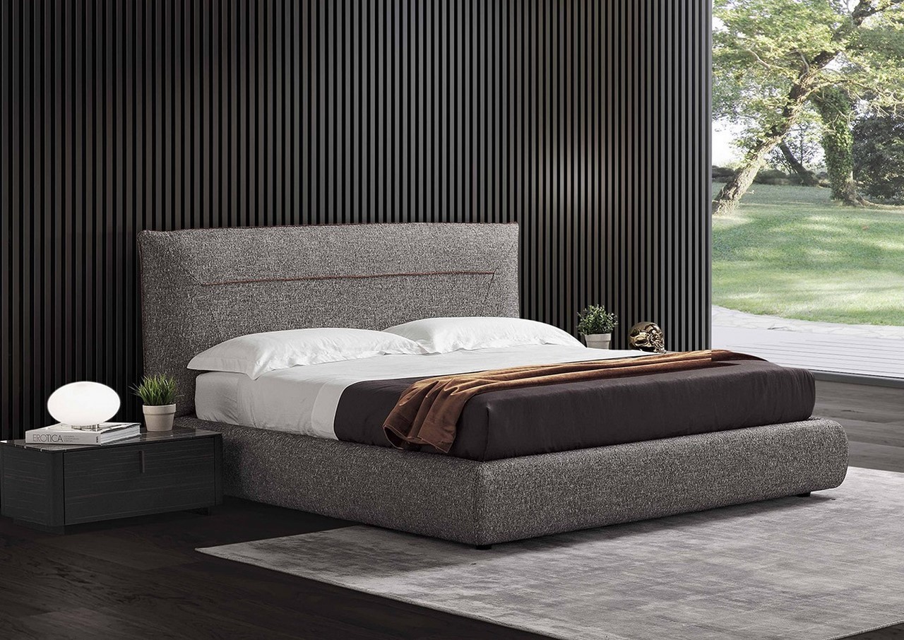 Design en Cuir relax Lit+Sommier Double 140 160 180 x 200 bed BLANC NOIR ou GRIS 