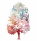 Papier peint arbre couleurs SUZEE LONDONART