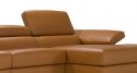 Canapé d’angle relax 4 places chaise longue DIAMOND.L.RELAX, cuir ou tissu